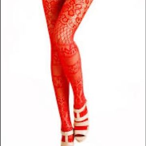 Red fishnets